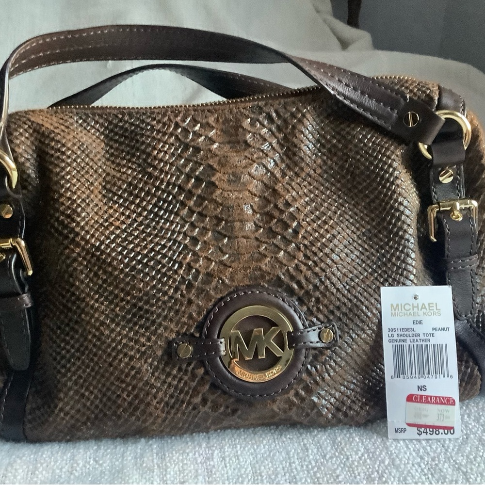 Michael Kors Brown Leather Tote